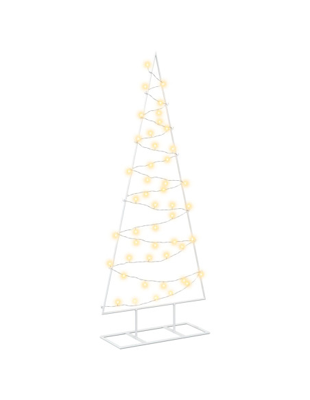 Albero di Natale in metallo con LED KUOPIO 125 cm Bianco caldo