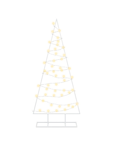 Albero di Natale in metallo con LED KUOPIO 125 cm Bianco caldo