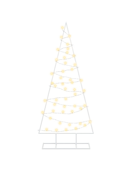Albero di Natale in metallo con LED KUOPIO 125 cm Bianco caldo
