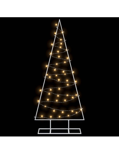 Albero di Natale in metallo con LED KUOPIO 125 cm Bianco caldo