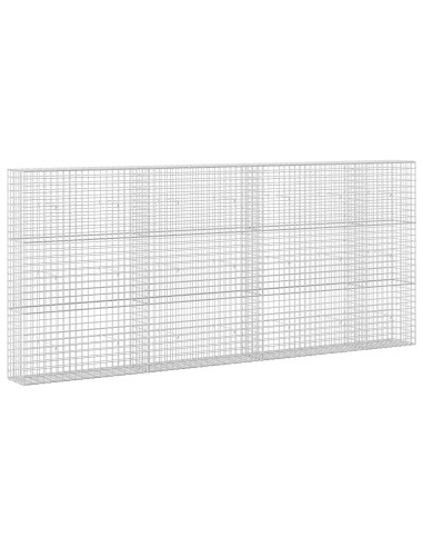 Gabione con filo da 5 mm e rete da 5x5 cm 350x30x150 cm