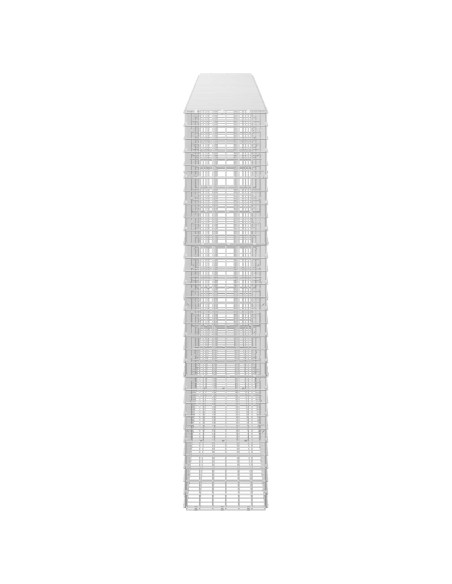 Gabione con filo da 5 mm e rete da 5x5 cm 350x30x150 cm