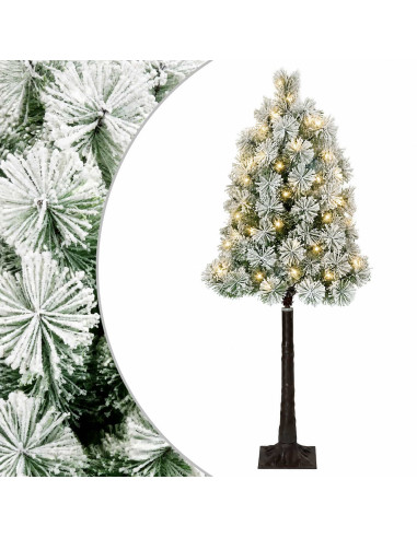 Albero di Natale Artificiale con Rami Pieghevoli 120 cm 150 LED