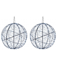 Luce a punta di Natale 2 pz 1500 LED Bianco freddo Ø 50 x 52 cm 2