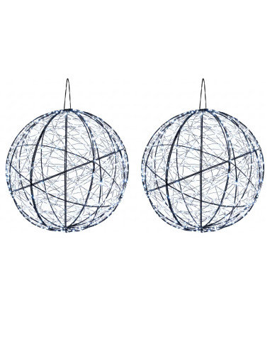 Luce a punta di Natale 2 pz 1500 LED Bianco freddo Ø 50 x 52 cm