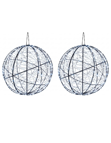 Luce a punta di Natale 2 pz 1500 LED Bianco freddo Ø 50 x 52 cm