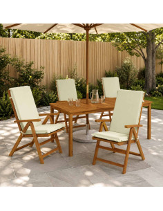 Cuscino per sedia a schienale alto GEMERT 4 pz 100% Poliestere