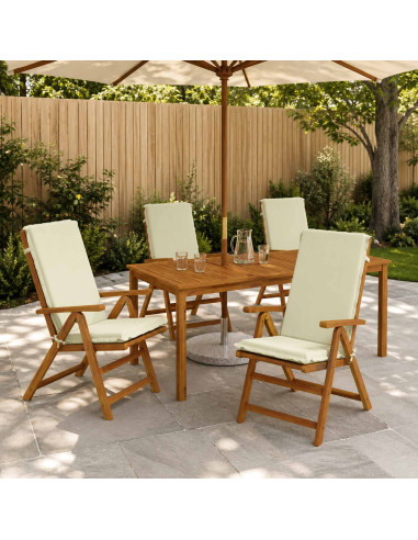 Cuscino per sedia a schienale alto GEMERT 4 pz 100% Poliestere