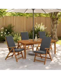Cuscino per sedia a schienale alto GEMERT 4 pz 100% Poliestere