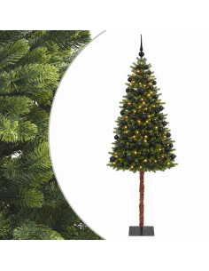 Albero di Natale Artificiale con Palline 150 cm 150 LED 2