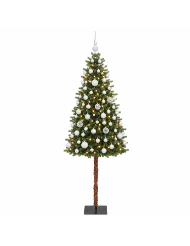 Albero di Natale Artificiale con Palline 150 cm 150 LED