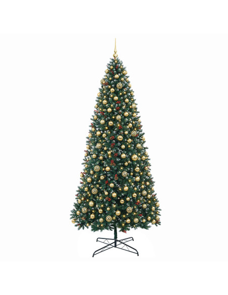 Albero di Natale Artificiale con Rami Pieghevoli 500 cm 900 LED