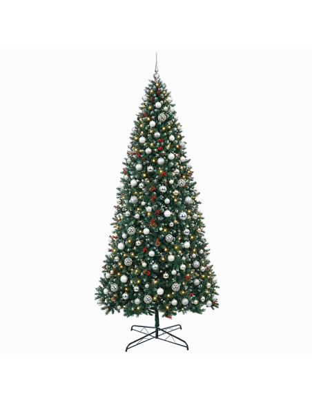 Albero di Natale Artificiale con Rami Pieghevoli 500 cm 900 LED