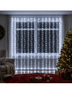 Tenda luminosa Trasparente 600 x 300 cm PVC 600 LED