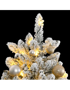 Albero Natale Incernierato con 300 LED e Palline 300 cm