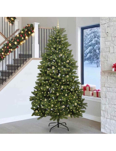 Albero di Natale artificiale Verde 270 cm PVC e Metallo