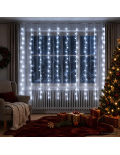 Tenda luminosa Trasparente 300 x 200 cm PVC 200 LED