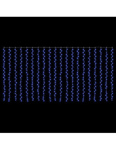 Tenda luminosa Trasparente 600 x 300 cm PVC 600 LED