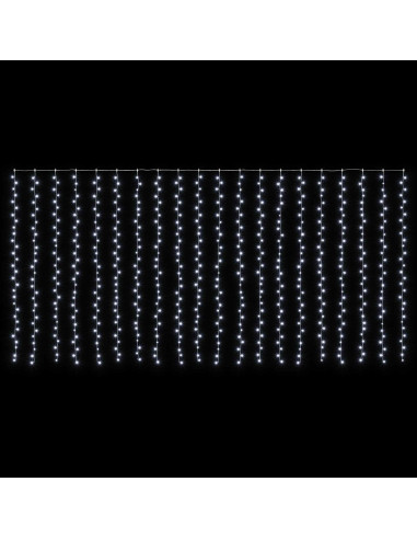 Tenda luminosa Trasparente 600 x 300 cm PVC 600 LED