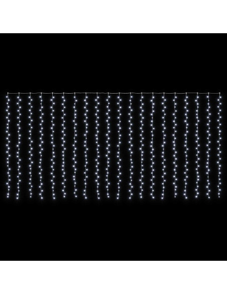 Tenda luminosa Trasparente 600 x 300 cm PVC 600 LED