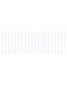 Tenda luminosa Trasparente 600 x 200 cm PVC 400 LED 2