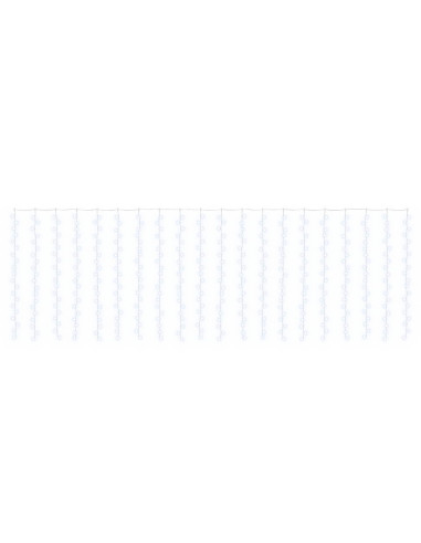 Tenda luminosa Trasparente 600 x 200 cm PVC 400 LED