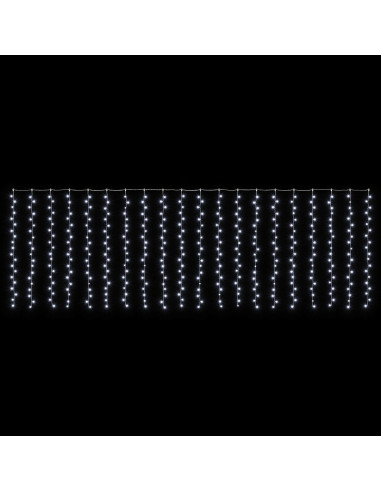 Tenda luminosa Trasparente 600 x 200 cm PVC 400 LED