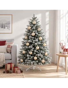 Set di palline di Natale XL 15 pz Oro Diam. 10 cm Plastica