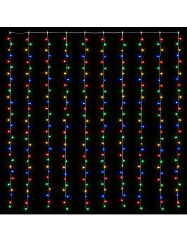Tenda luminosa Trasparente 300 x 300 cm PVC 300 LED