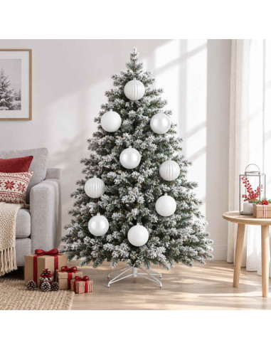Set di palline di Natale XXL 4 pz Bianco Diam. 20 cm Plastica