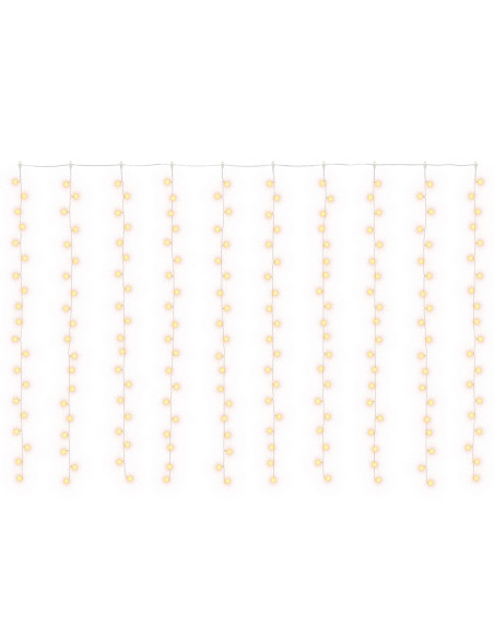 Tenda luminosa Trasparente 300 x 200 cm PVC 200 LED