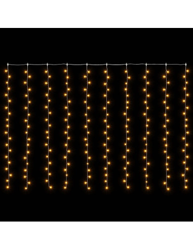 Tenda luminosa Trasparente 300 x 200 cm PVC 200 LED