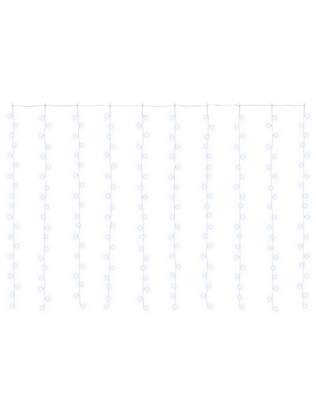 Tenda luminosa Trasparente 300 x 200 cm PVC 200 LED