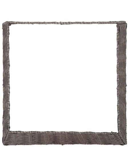 Collare per Albero di Natale Quadrato Grigio 50 x 50 x 25 cm