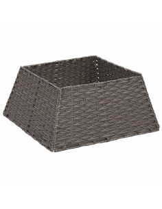 Collare per Albero di Natale Quadrato Grigio 60 x 60 x 28 cm 2