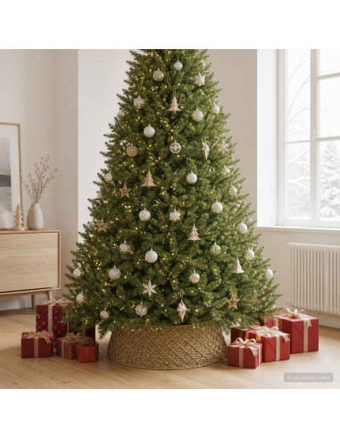 Collare per Albero di Natale Rotondo Naturale Ø 105 x 28 cm