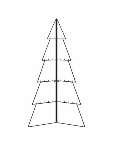 Albero di Natale in metallo KUOPIO 140 cm Acciaio Nero