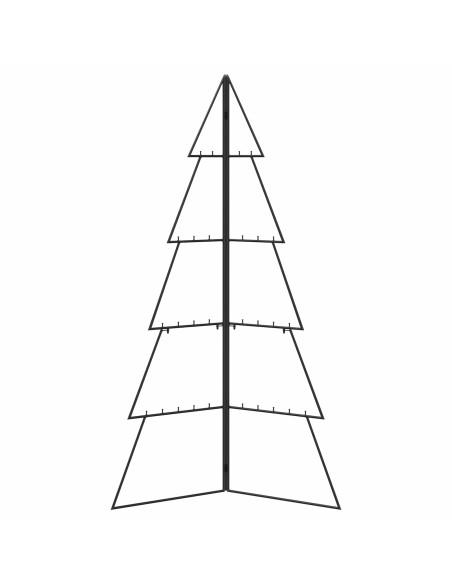 Albero di Natale in metallo KUOPIO 140 cm Acciaio Nero