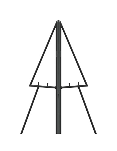 Albero di Natale in metallo KUOPIO 140 cm Acciaio Nero