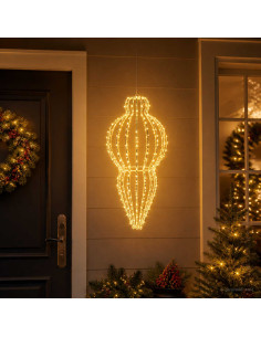 Luce a punta di Natale 320 LED Bianco caldo Diam. 40 x 75 cm