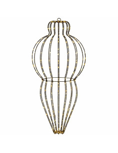 Luce a punta di Natale 320 LED Bianco caldo Diam. 40 x 75 cm 2