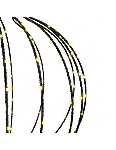 Luce a punta di Natale 320 LED Bianco caldo Diam. 40 x 75 cm