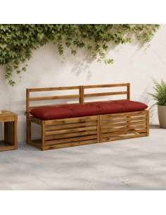 Cuscino per panchina VIANEN 100% Poliestere Rosso