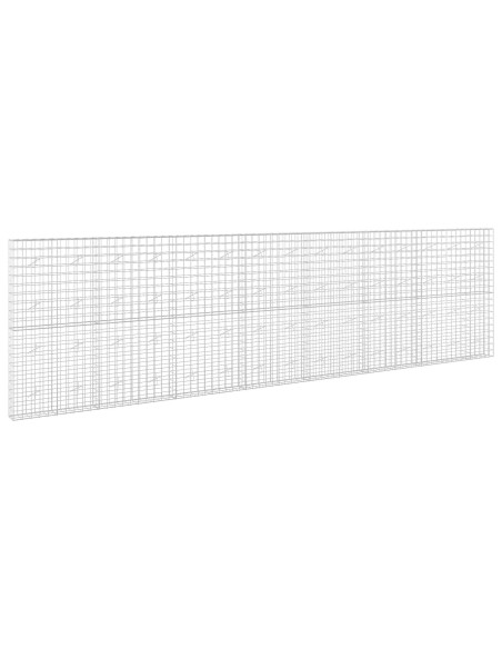 Gabione con filo da 5 mm e rete 10x10 cm 750x20x200 cm