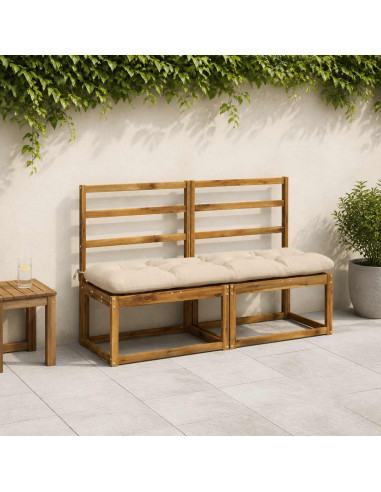 Cuscino per panchina VIANEN 100% Poliestere Crema