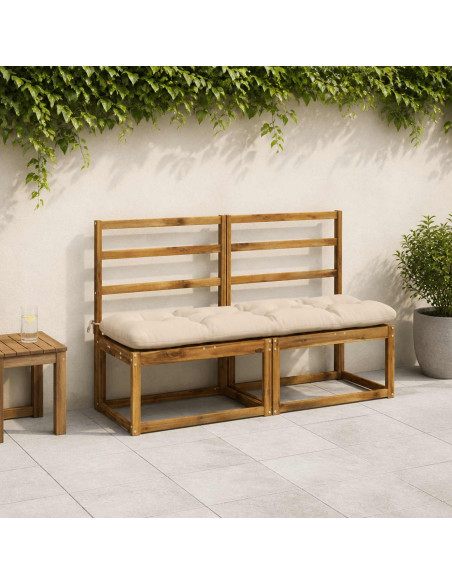 Cuscino per panchina VIANEN 100% Poliestere Crema