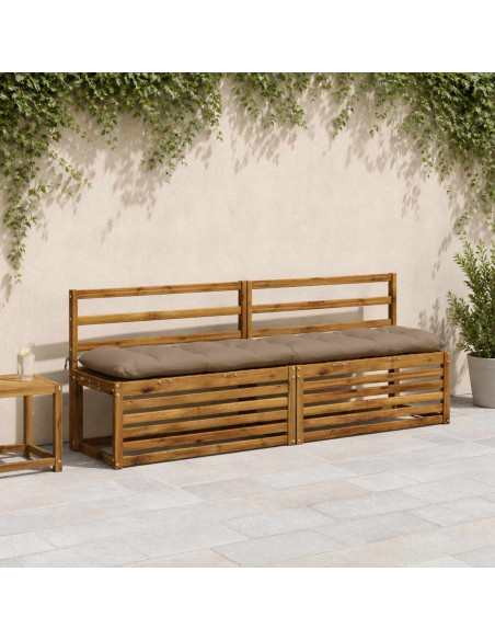 Cuscino per panchina VIANEN 100% Poliestere Tortora
