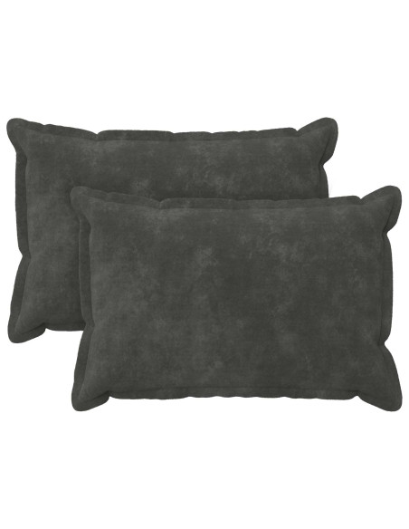 Cuscino con cuscino HOUTEN 2 pz Antracite Fleece in microfibra