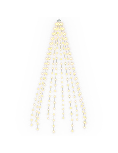Ghirlande luminose per alberi di Natale Verde 210 cm PVC