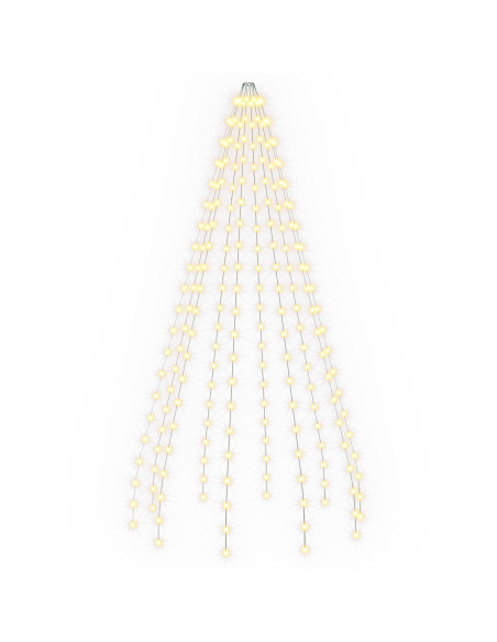 Ghirlande luminose per alberi di Natale Verde 210 cm PVC